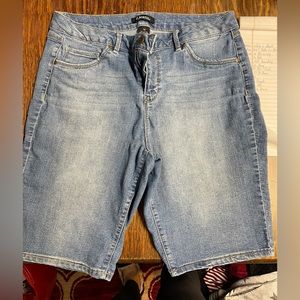 Faded jeans material- shorts